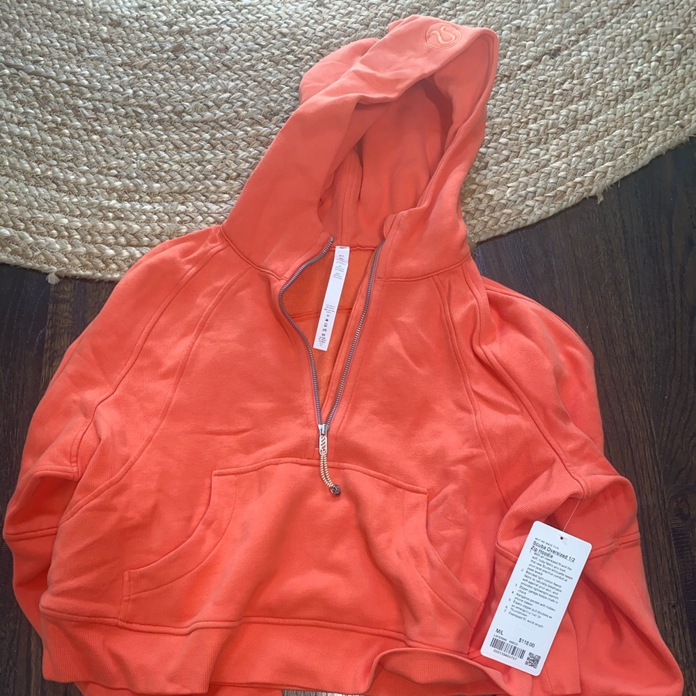 NWT Lululemon Scuba Oversized 1/2 Zip Hoodie